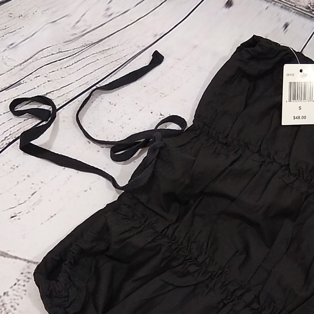 New With Tags Ruched Drawstring Stretchy Skirt - Picture 3 of 8